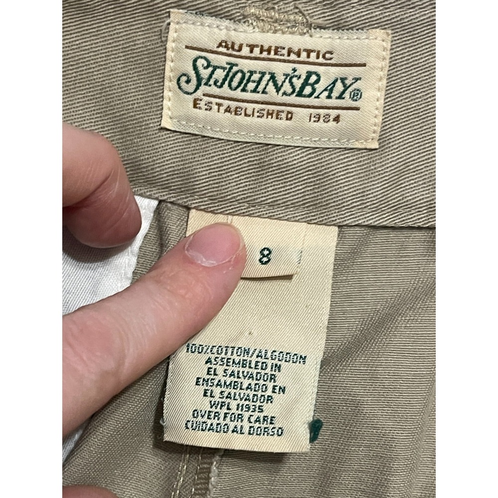 St. John's Bay Pants, Women's Size 8, Khakis, Brown, Straight Leg, Pockets - Picture 6 of 9